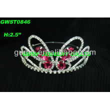 pink butterfly tiara crown